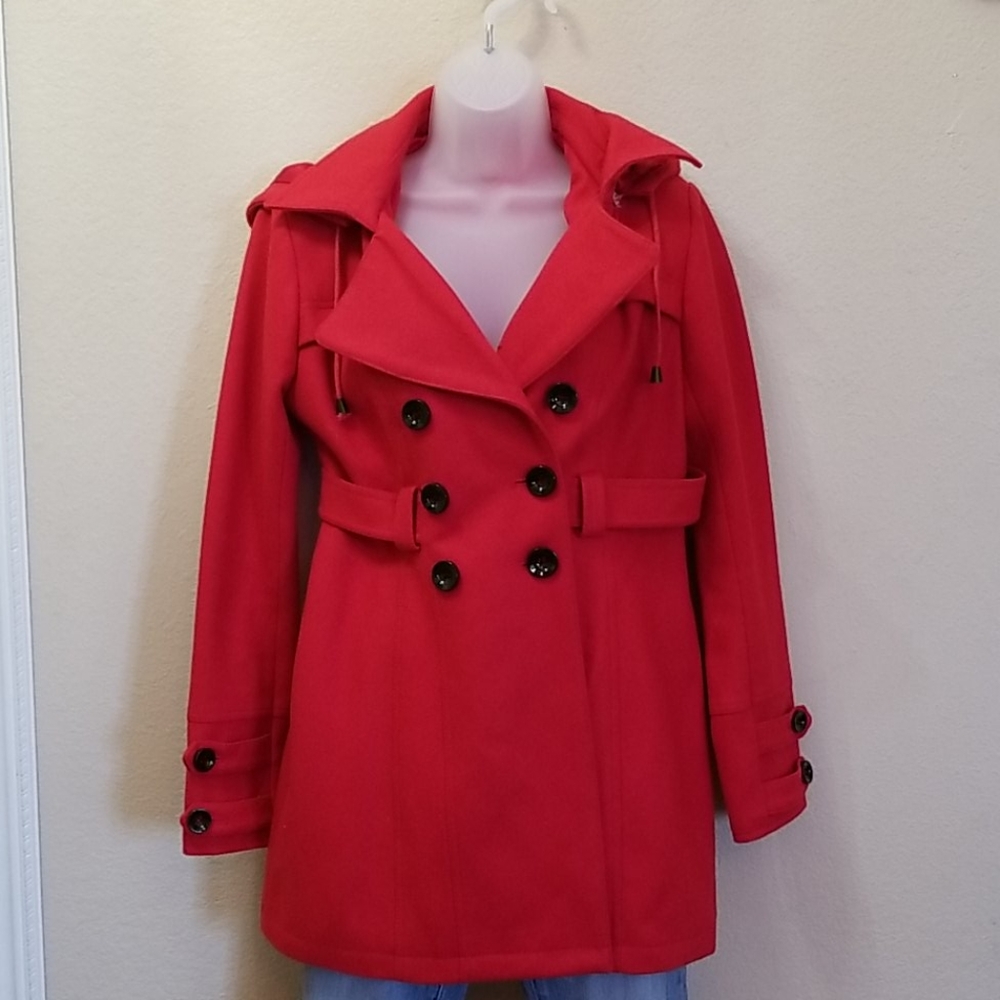 New York and Company red pea coat